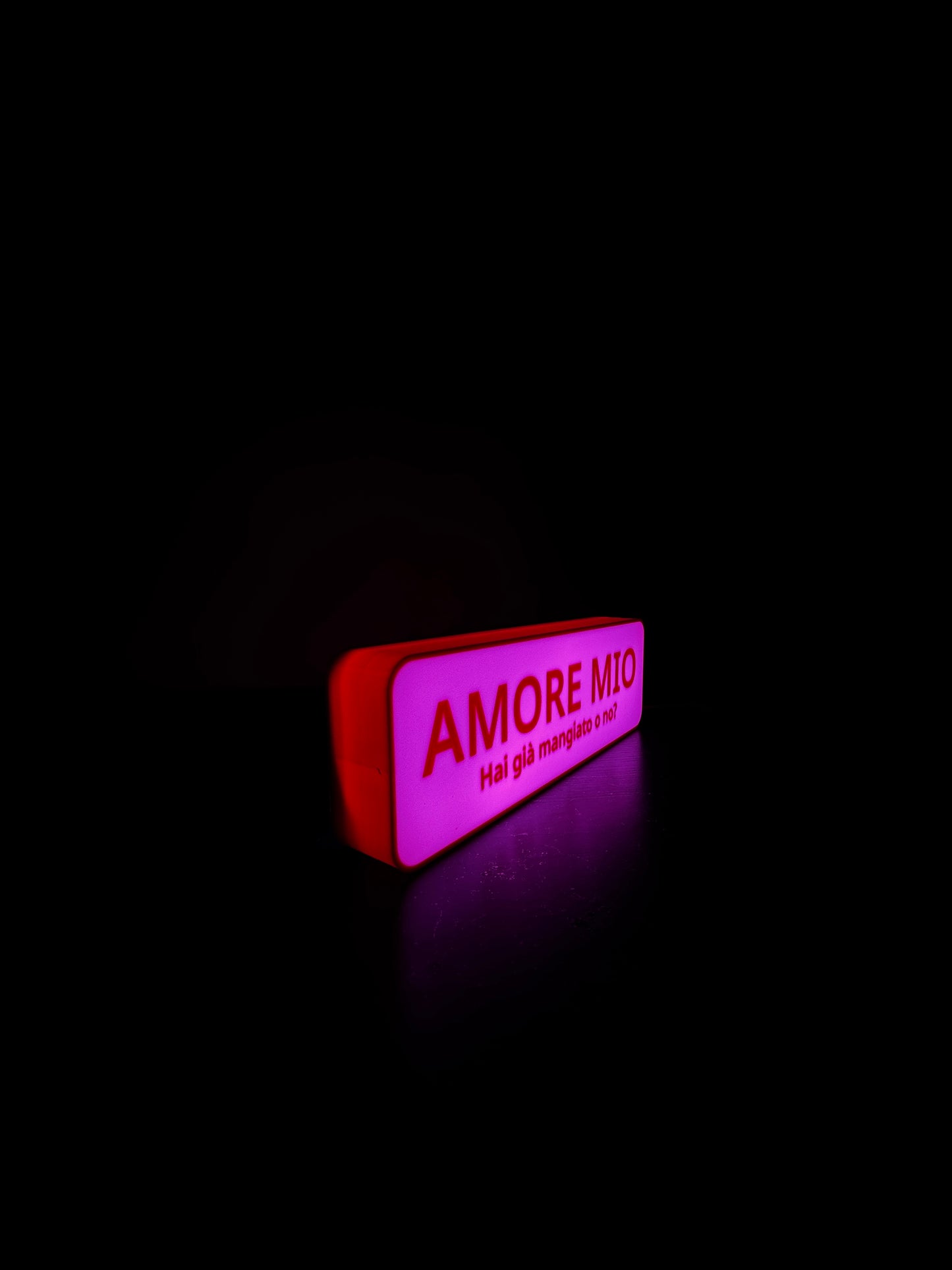 Lightbox “Amore mio, hai già mangiato o no?” – con NFC integrato
