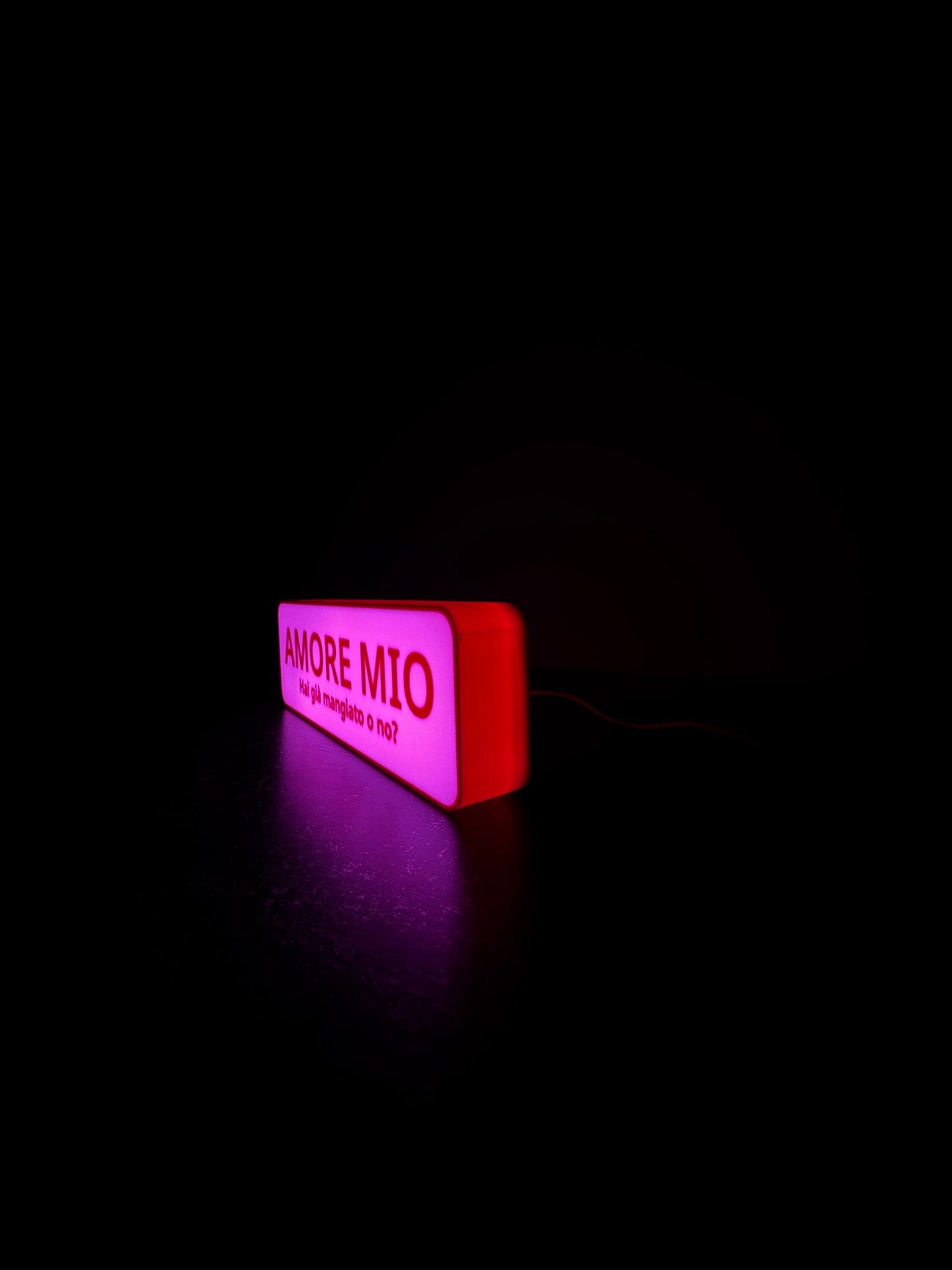 Lightbox “Amore mio, hai già mangiato o no?” – con NFC integrato