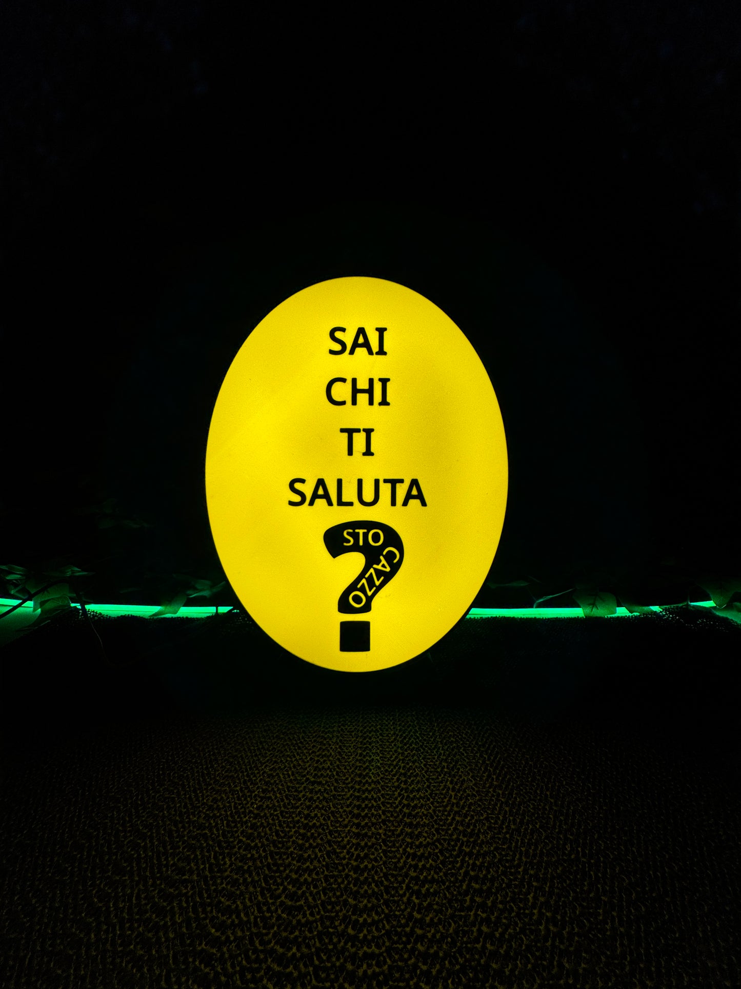 Lampada 3D Ironica "Sai Chi Ti Saluta" | Regalo Originale